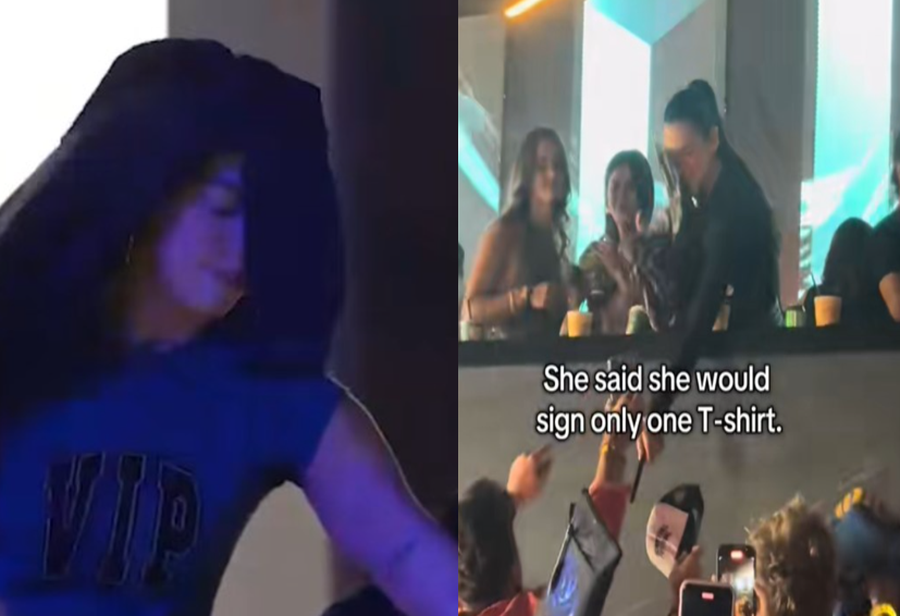 VIDEO/ Fansat godasin me bluza në fytyrë Dua Lipën,