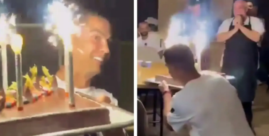 VIDEO/ Cristiano Ronaldo surprizon kuzhinerin e Al-Nassr me tortë për