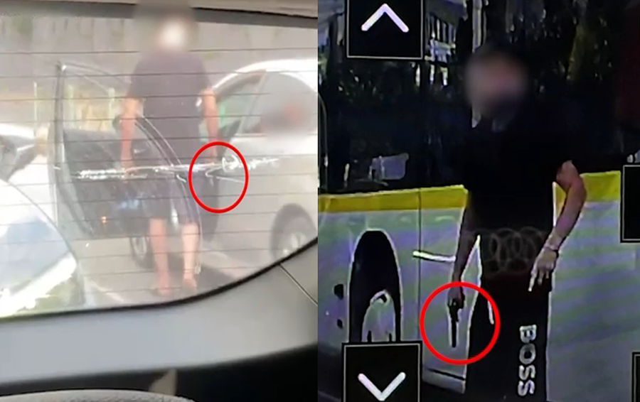 VIDEO/ Me armë në mes të Tiranës, arrestohen 2