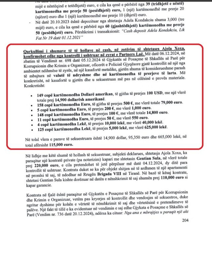 115 mijë euro në kasafortë/ Gent Sula i “Intersig”