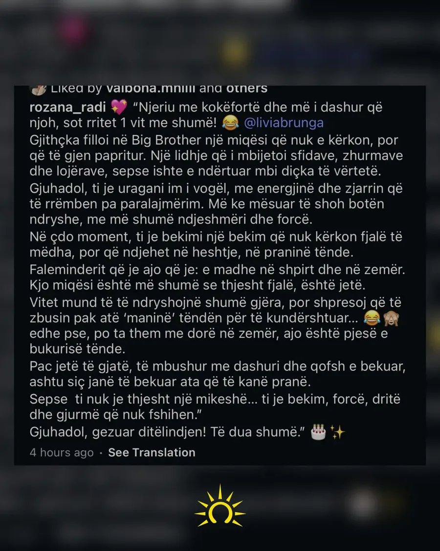 A vazhdon miqësia mes Livias dhe Rozana Radit, ja çfarë
