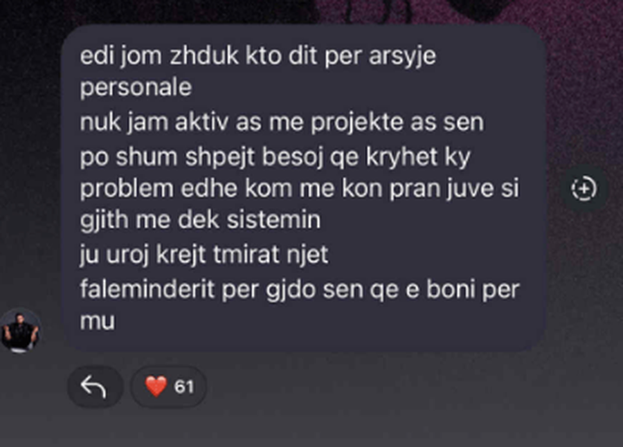 "Po përballem me një padrejtësi", Gjesti flet për