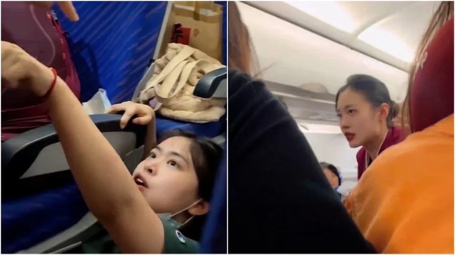 VIDEO/ Kaos në fluturimin e China Southern Airlines: Familja rrah gruan