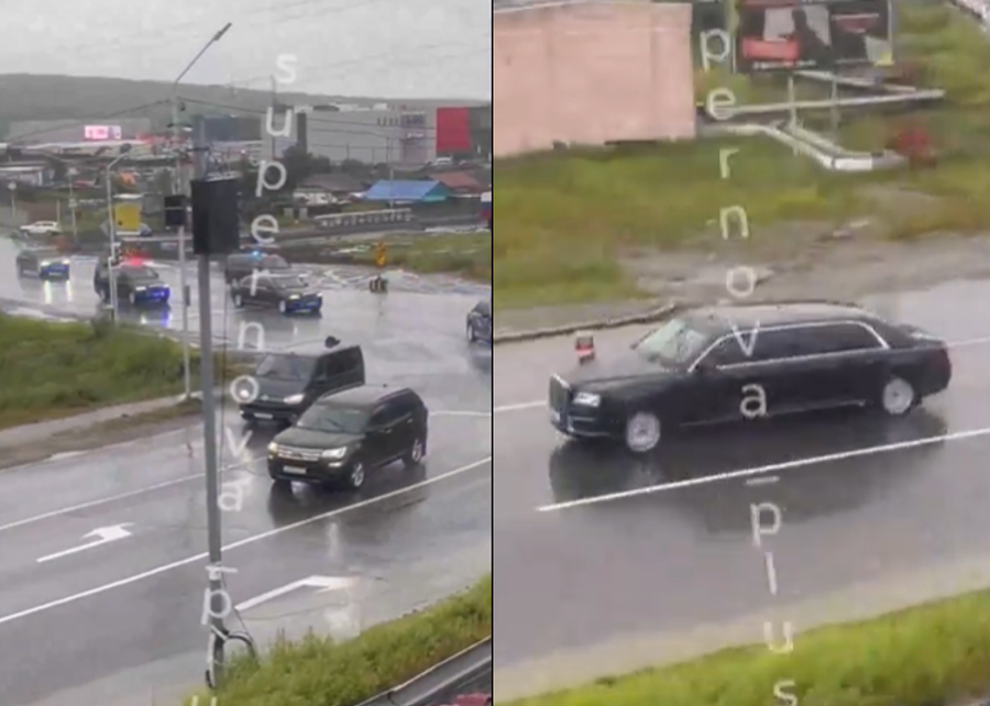 VIDEO/ Me dhjetëra makina të blinduara, Putin niset drejt Alaskës