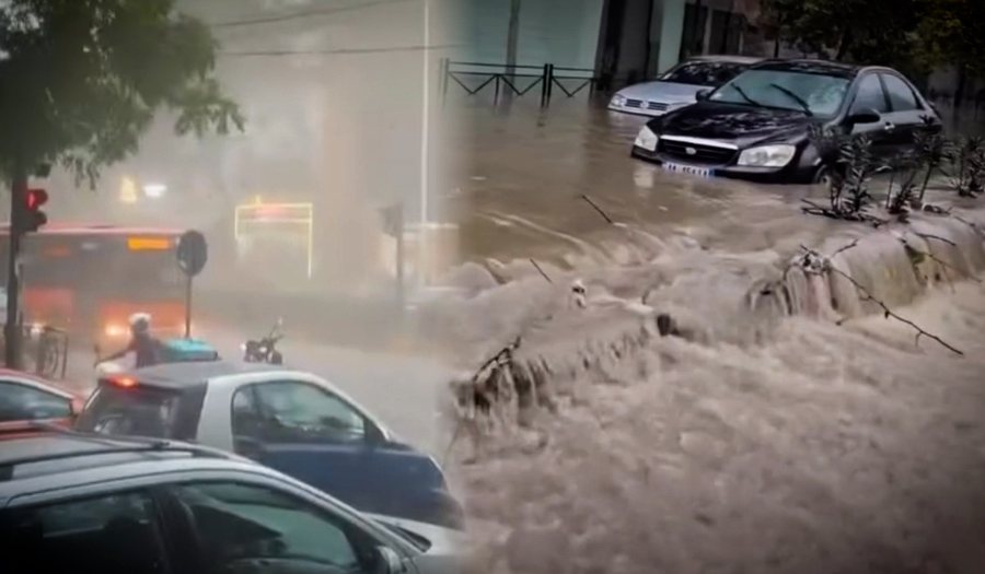 VIDEO/ Stuhia godet Shqipërinë! Era shkul pemë në