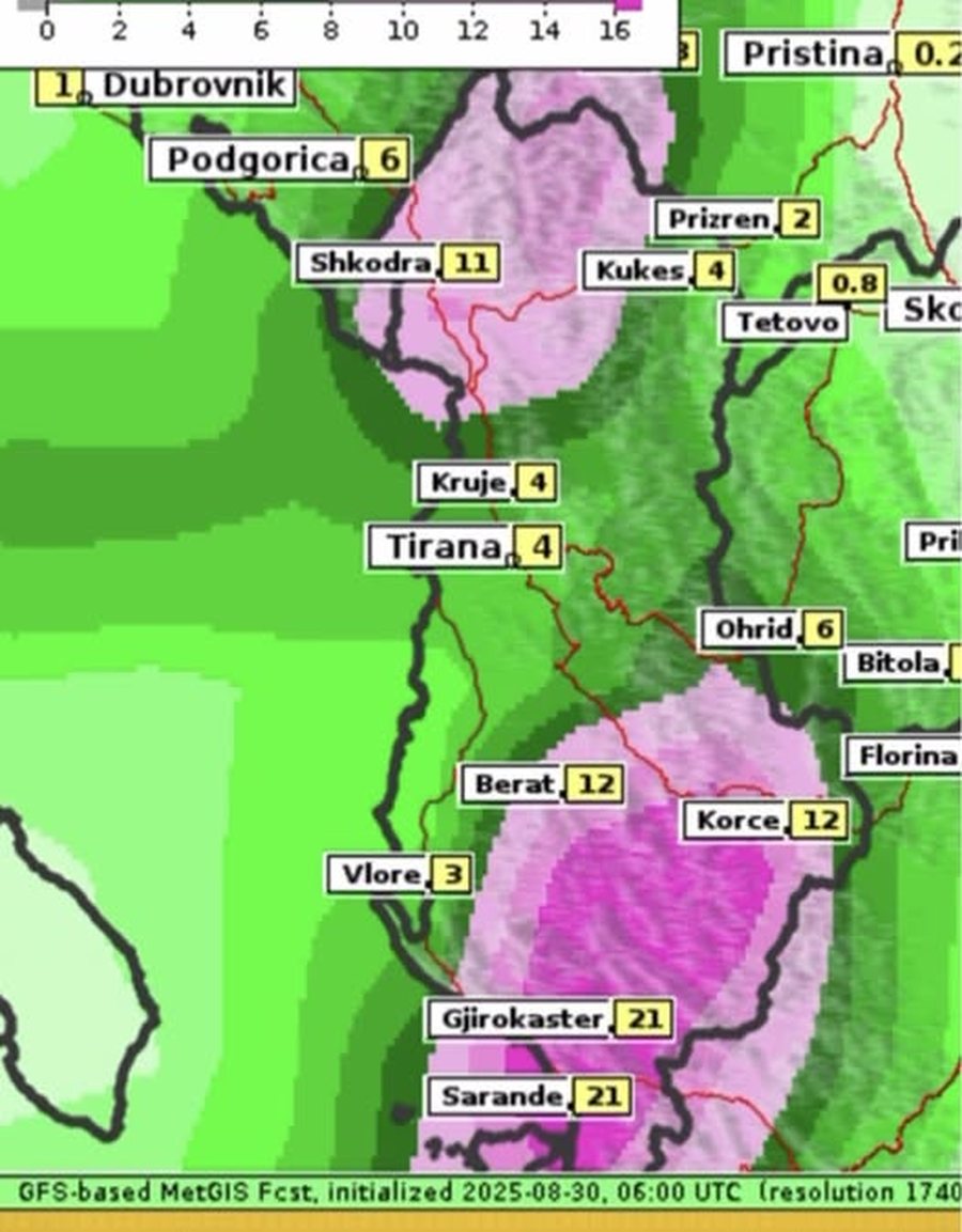 'Kujdes deri në mbrëmje', meteorologia Lajda Porja: Qytetet