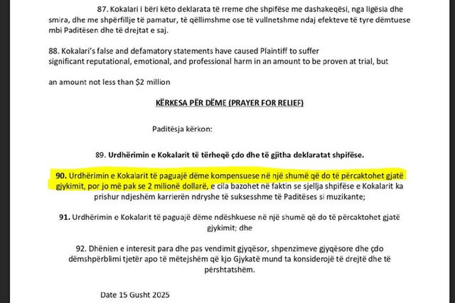 "Më futi në thashetheme er*tike" / Zbardhet padia 2