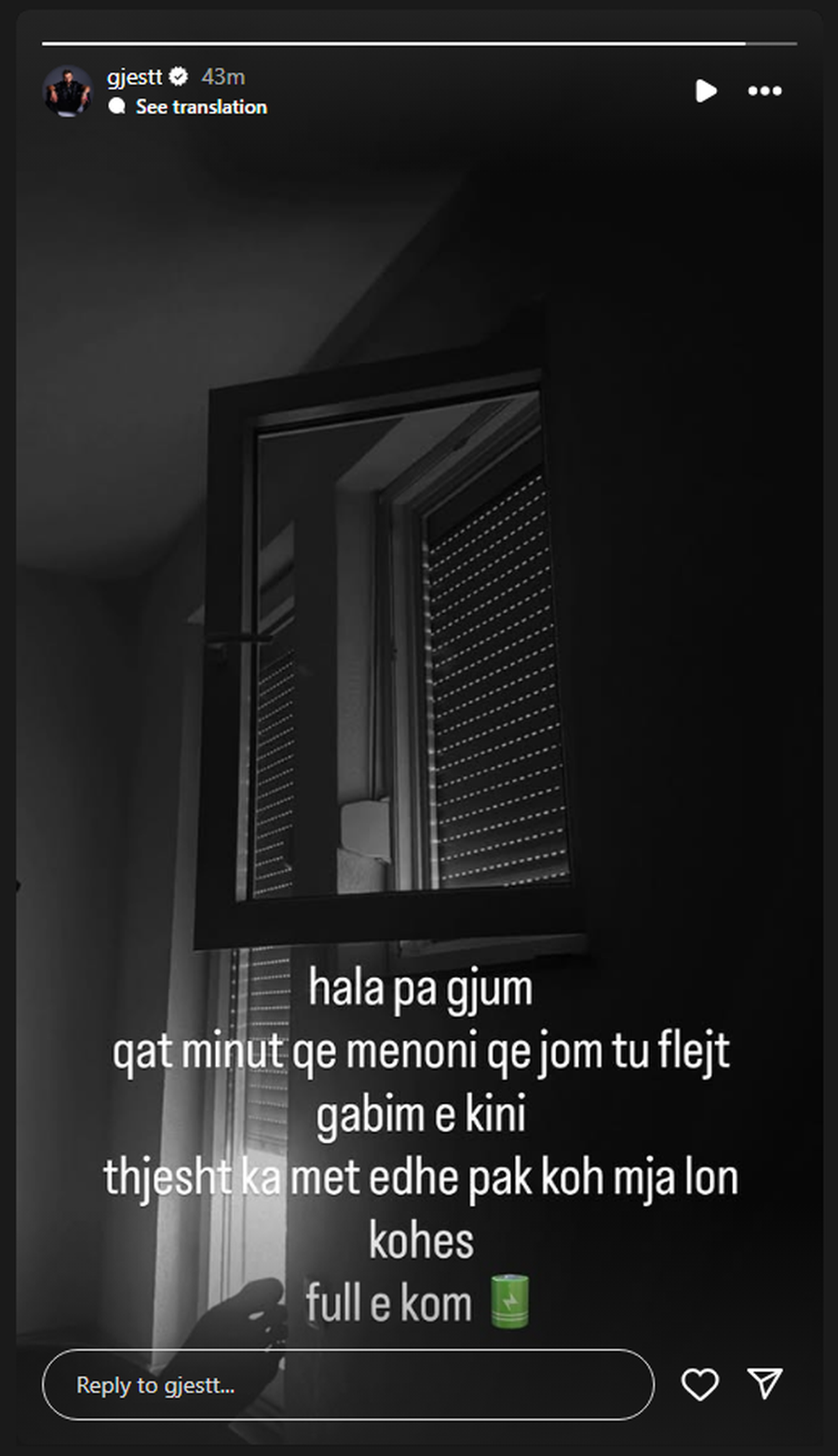 Gjesti habit fansat me postimin e fundit "enigmatik"
