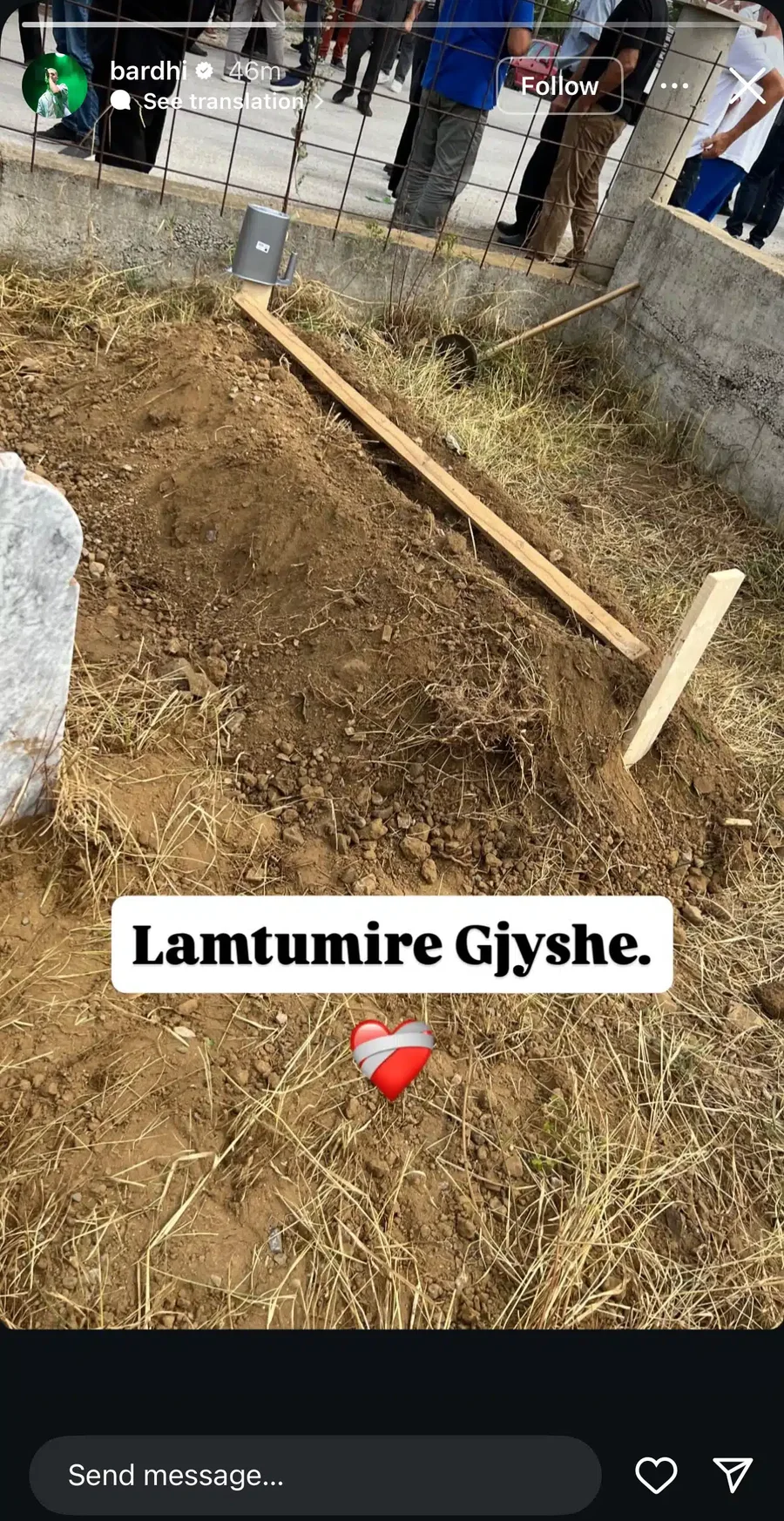 Bardhi në zi, humb personin e ngushtë të familjes