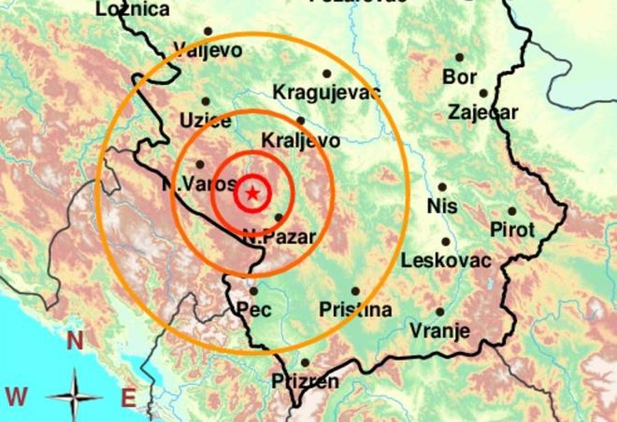 Tërmeti i fuqishëm godet Serbinë, ja sa ishte magnituda