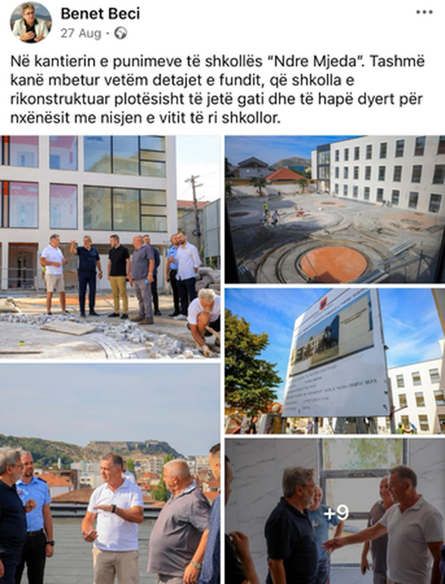 Habit Benet Beci, publikon foto nga banjot e përbashkëta në
