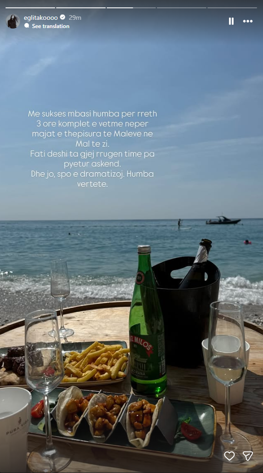 FOTO/ Egli Tako tregon eksperiencën e frikshme në Mal të Zi: I