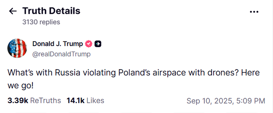 Reagimi i çuditshëm i Trump ndaj ndërhyrjes së droneve