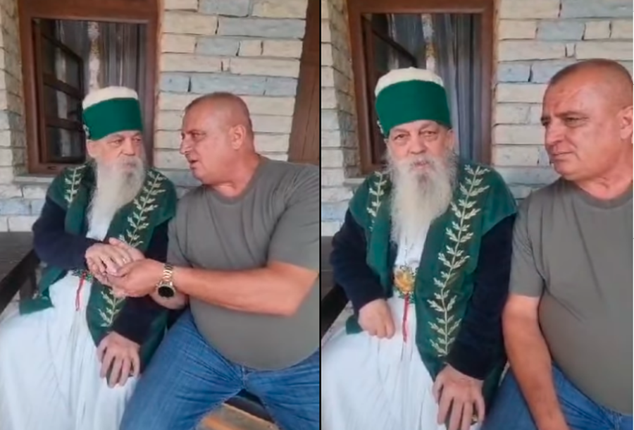 VIDEO/ Polici shkon për t'u falur në teqe, i jep lekë