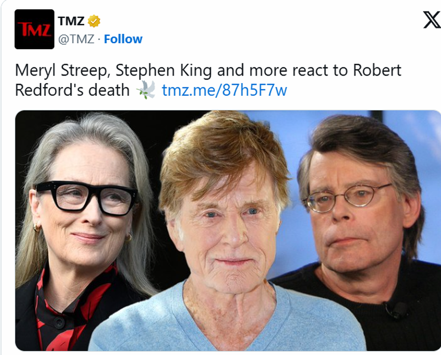 Robert Redford, Hollywoodi i jep lamtumirën aktorit: "Një