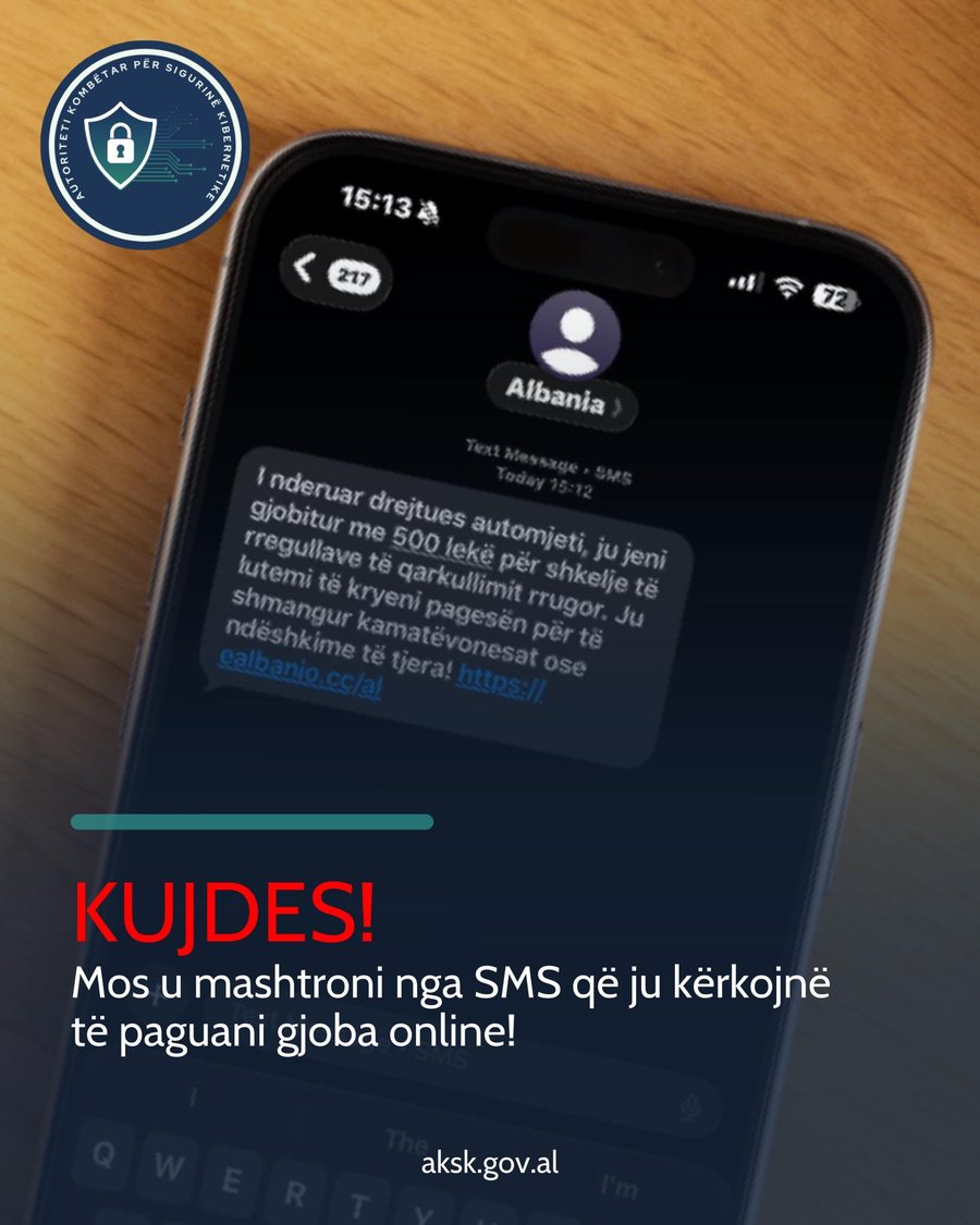 'Jeni gjobitur', AKSK apel qytetarëve: Mos i hapni këto SMS!