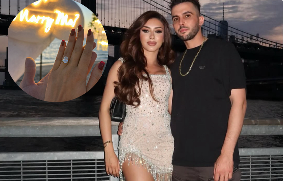 FOTOT/ Pas propozimit romantik, fejohet këngëtarja Melinda Ademi