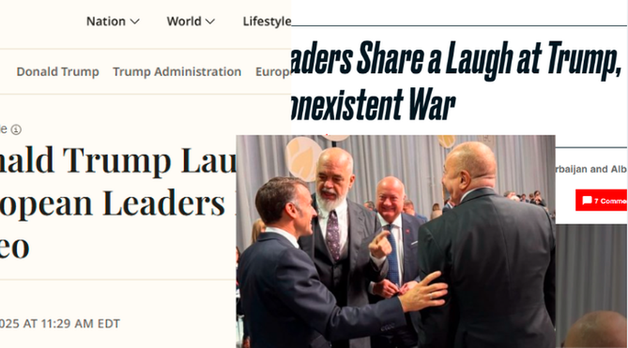 ''Liderët evropianë tallen me Trumpin'', shakaja e