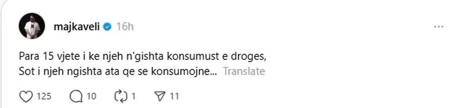 "Sot i njeh me gishta ata që s'e konsumojnë", reperi