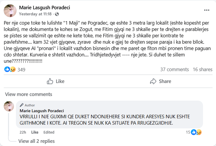 'Kurv*ria e këtij sistemi nuk njeh fund', vajza e Lasgush