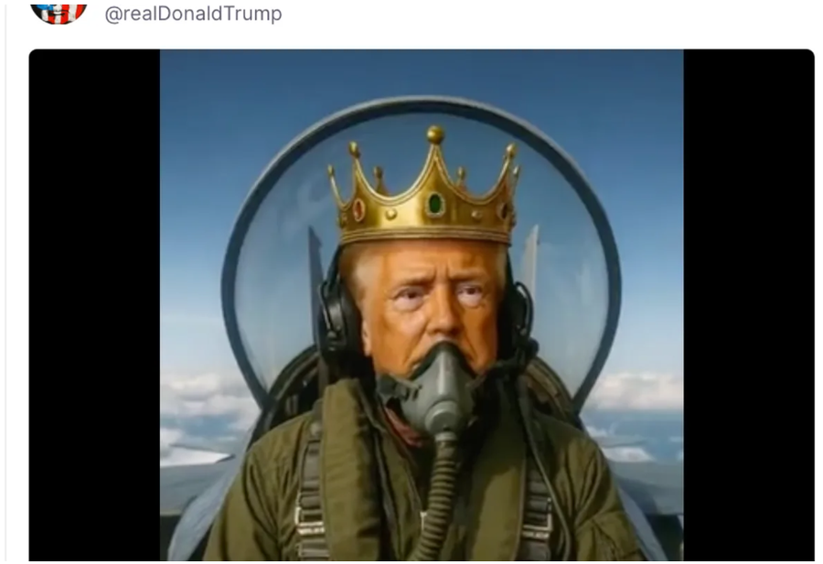 Hedh jashtëqitje mbi kokat e protestuesve, video provokuese e Trump