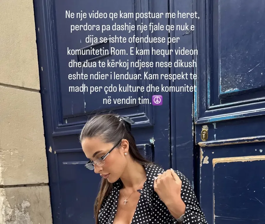 Përdori fjalën ofenduese për komunitetin Rom, Oriola Marashi