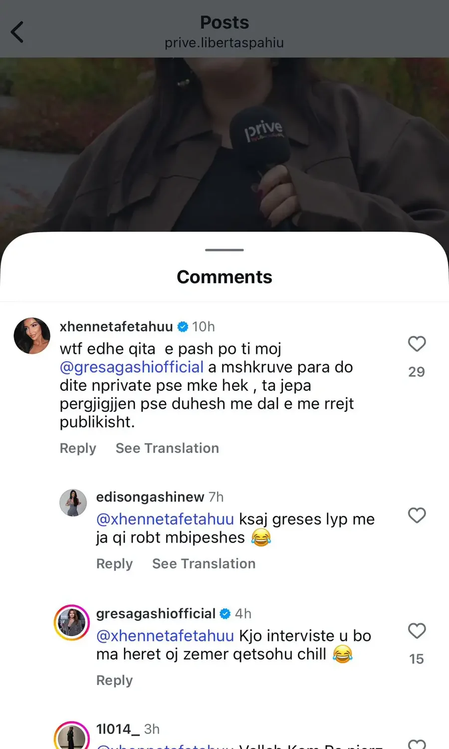 Çfarë po ndodh mes Gresa Gashit dhe Xheneta Fetahut? Deklaratat mes