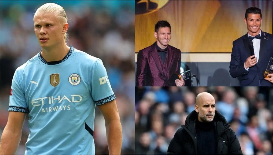 Pep Guardiola e krahason sërish Haalandin me Messin dhe Ronaldon: I shihni