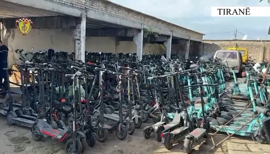 Urdhri i ministres, policia nxjerr pamjet: Mijëra monopatina elektrike