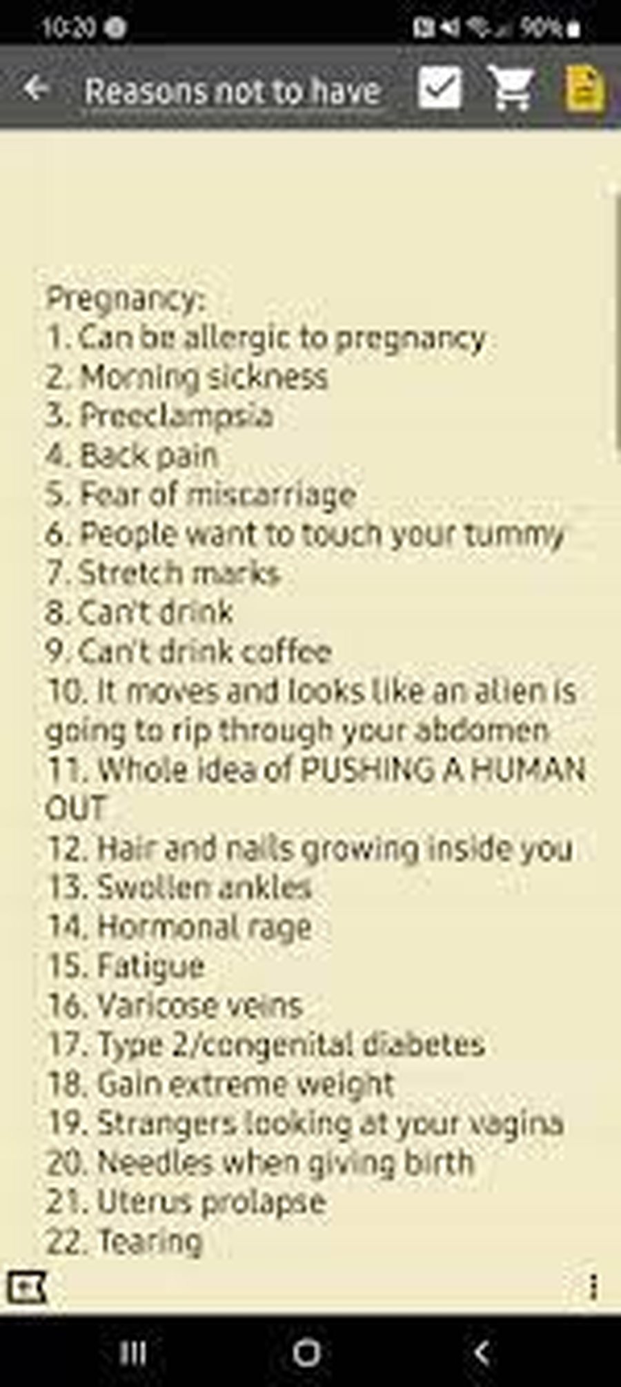 "350 arsyet për të mos pasur fëmijë" / Lista e