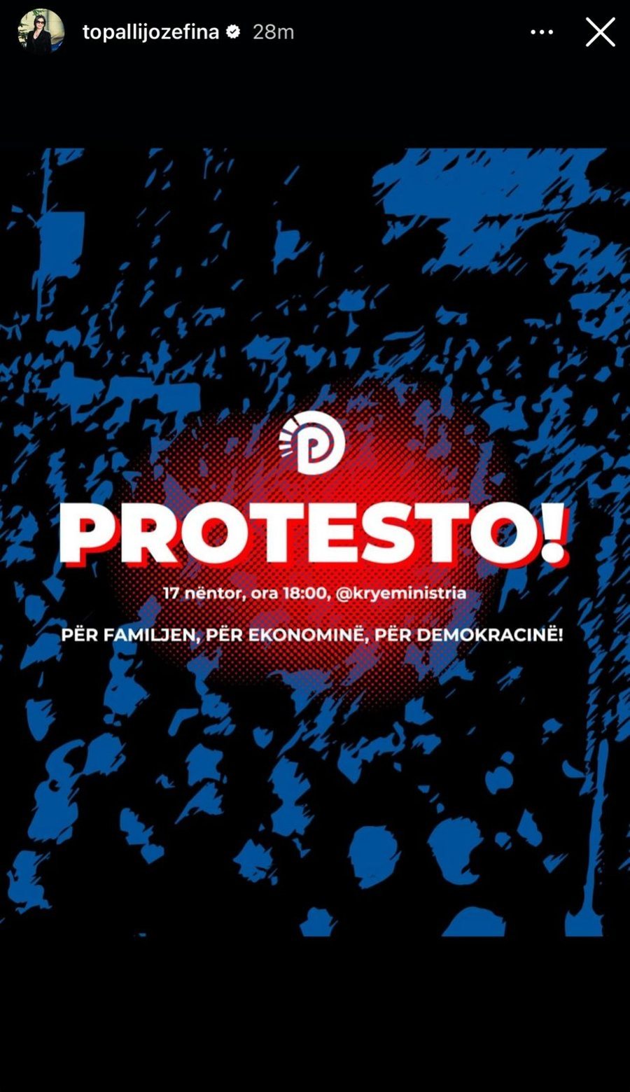 Jozefina Topalli bën thirrje për protestë: Tre kauzat që do