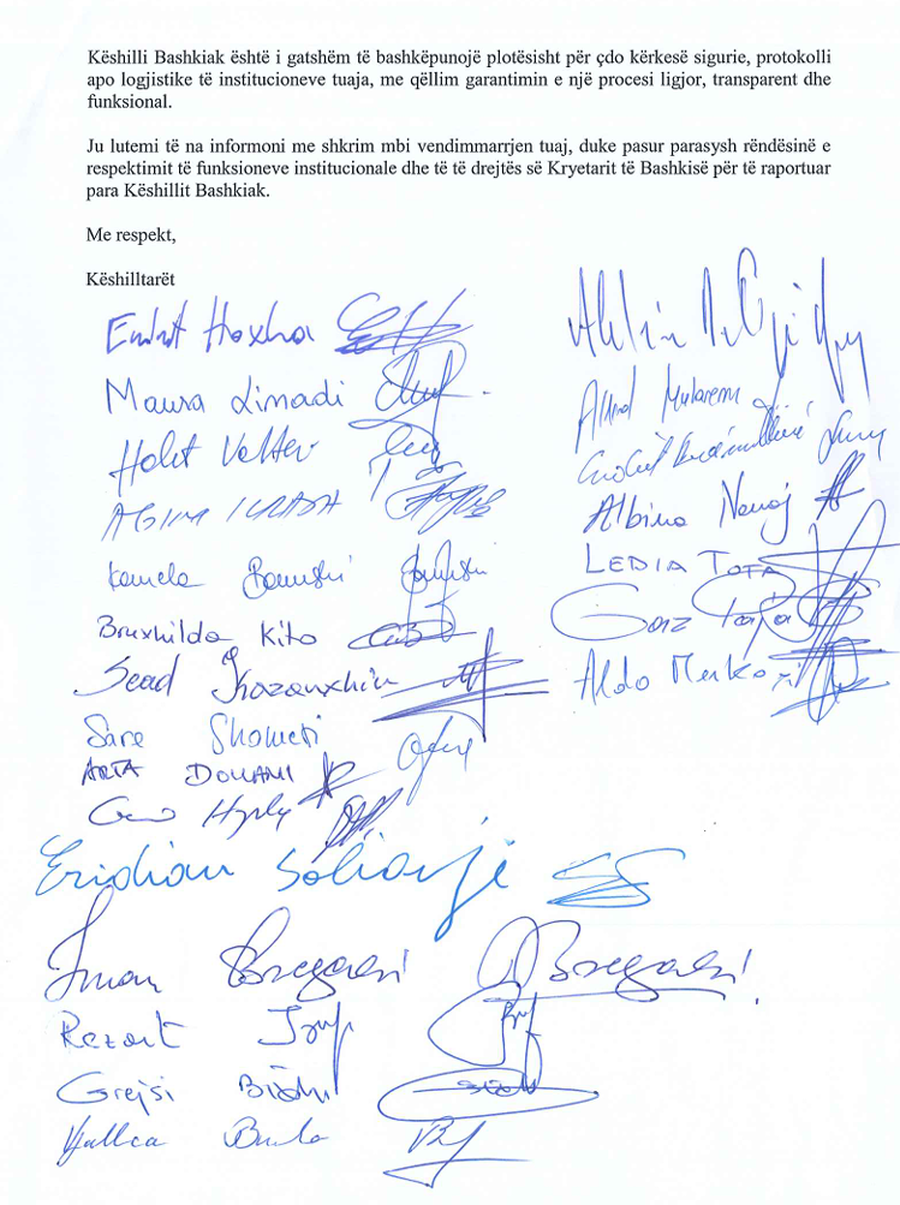 DOKUMENTI/ Këshilli Bashkiak kërkesë SPAK-ut: Lejoni Erion