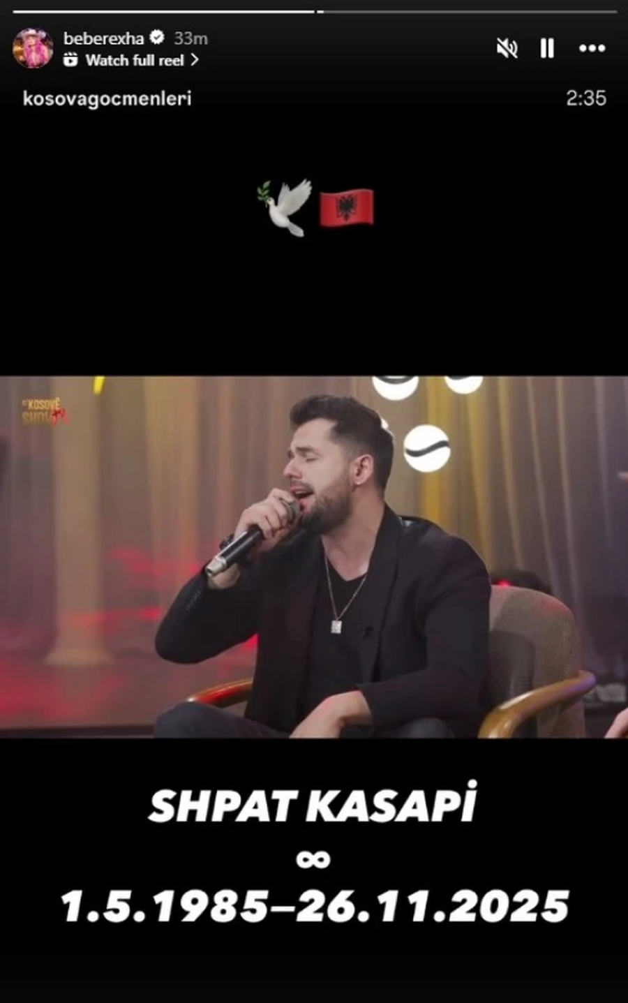 Bebe Rexha reagon për ndarjen nga jeta të Shpat Kasapit! Ja