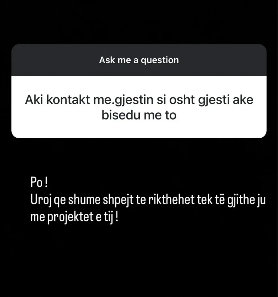 FOTO/ Valbona Mhilli tregon se ka kontaktuar me Gjestin: Shumë shpejt do