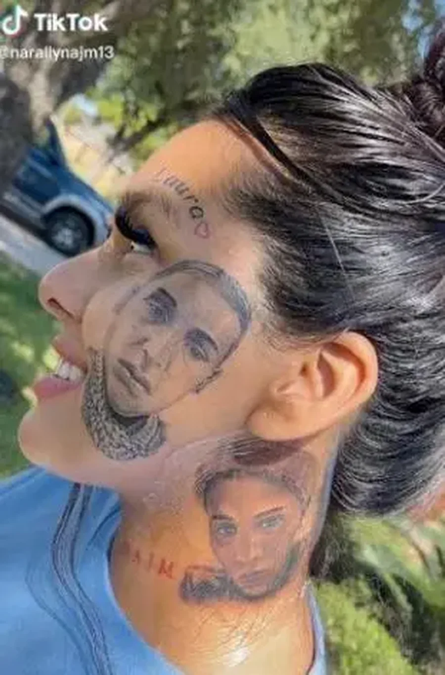 Nënë e re bën tatuazh potretin e ish-të dashurit