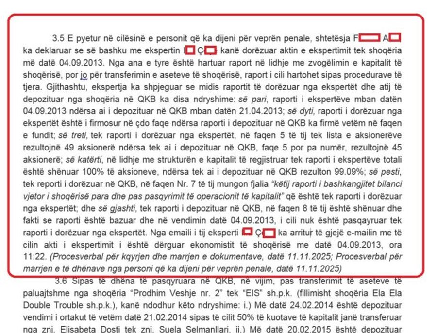 Elisabeta Dosti në hetim për pastrim parash, “pazari” 1