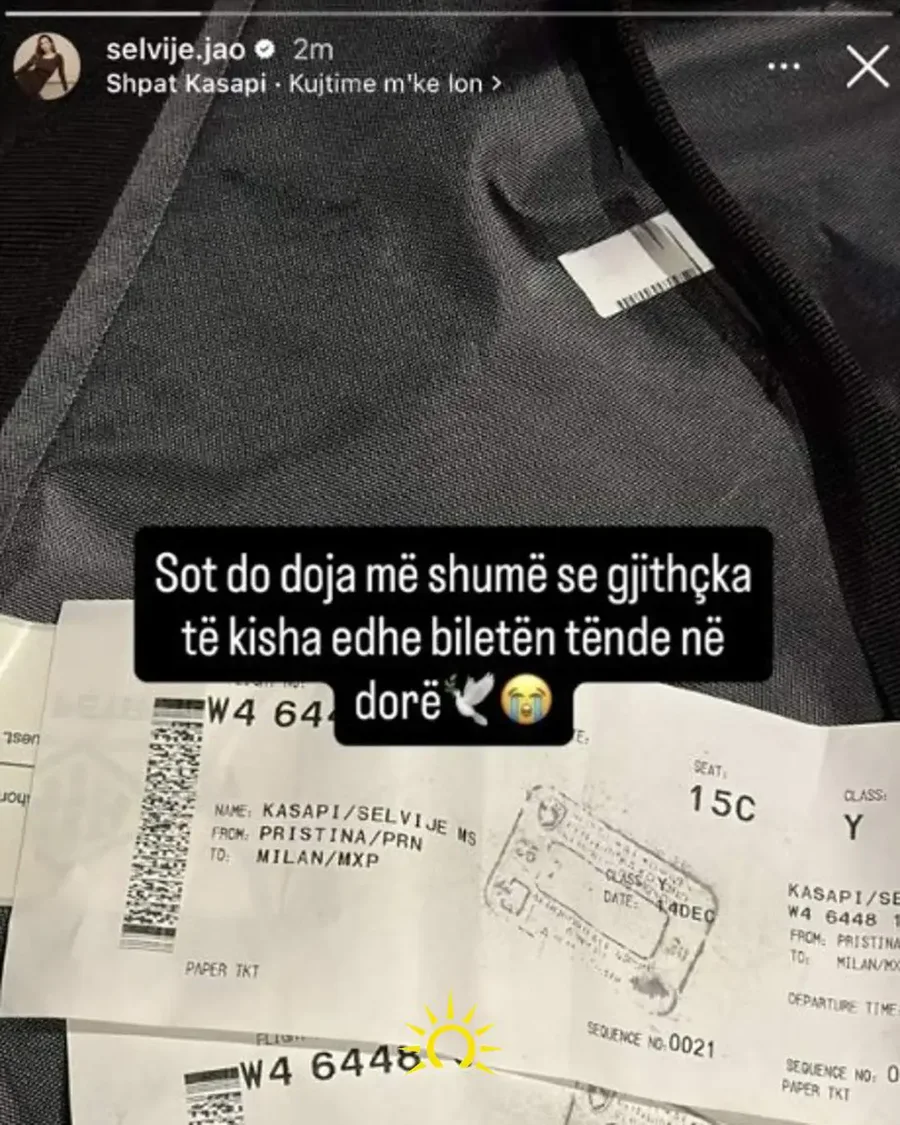 Selvija Jao udhëton sërish drejt Italisë, prek me fjalët