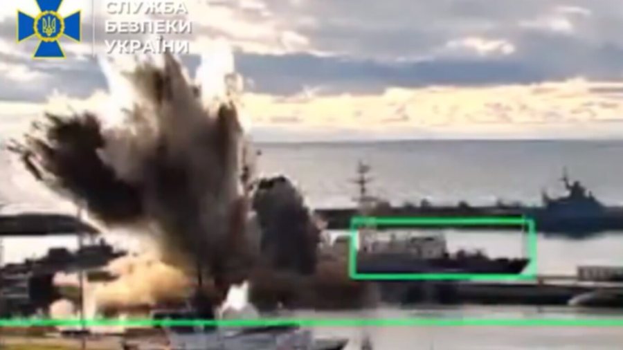 Ukraina shkat&euml;rron n&euml;ndet&euml;sen ruse n&euml; portin e Novorossiysk