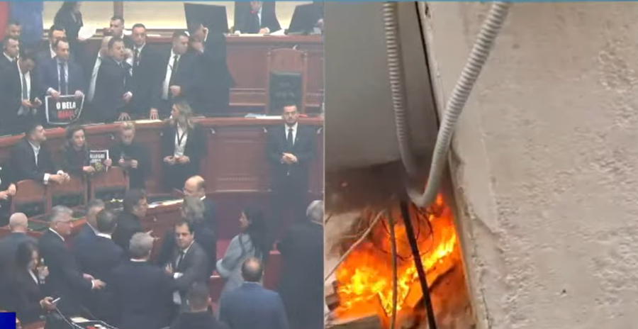 Digjet fibra e Kuvendit, ndërpritet transmetimi i seancës plenare