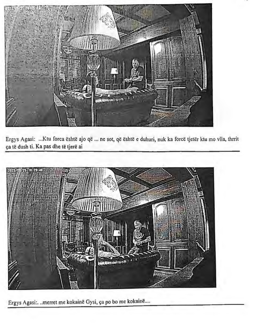 P&Euml;RGJIMET/ &ldquo;Merret Gysi me kokain&euml;&rdquo;, Agasi bised&euml; me