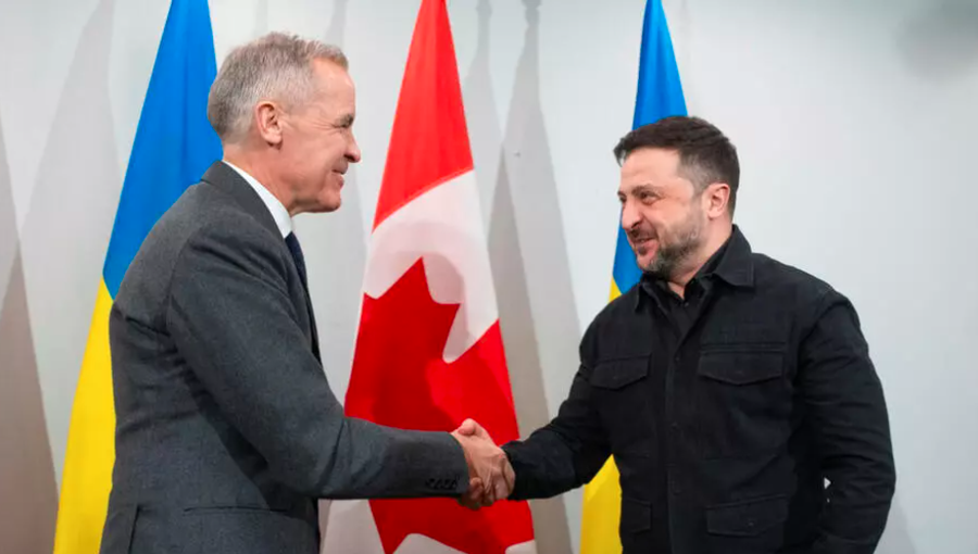 Zelensky mb&euml;rrin n&euml; Canada, pritet nga Carney para takimit me Trumpin