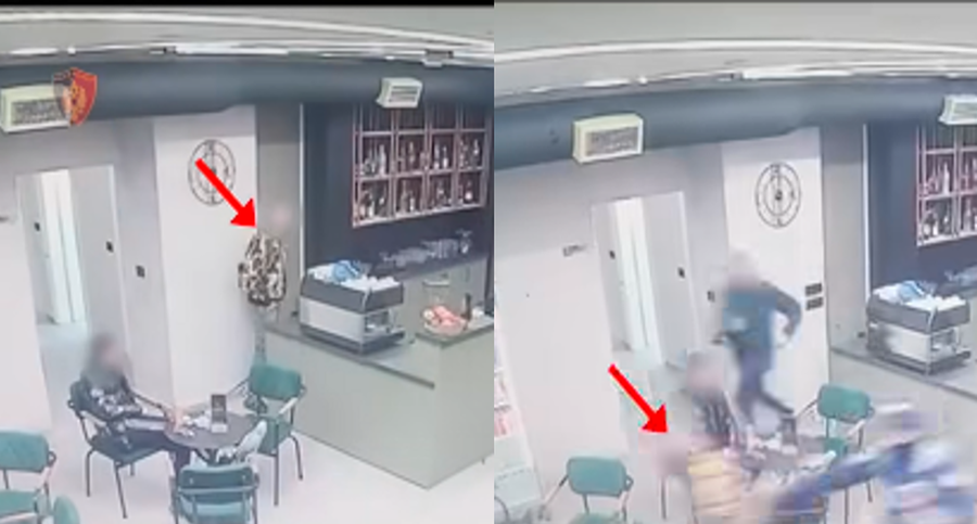 I riu me precedent&euml; penal&euml; me pist*let&euml; brenda lokalit, tenton