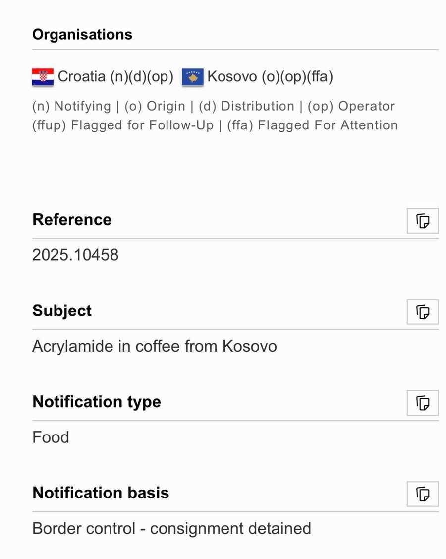 Alarm në BE për “Prince Caffe” e firmës Devolli,