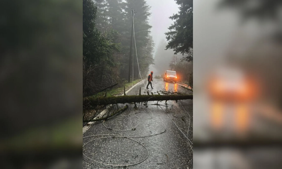 Era e fort&euml; rr&euml;zon pem&euml;t, bllokohet rruga e Llogaras&euml;! Zona