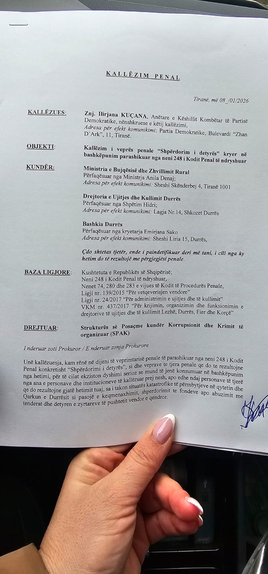 P&euml;rmbytjet masive n&euml; Durr&euml;s, kall&euml;zohet n&euml; SPAK