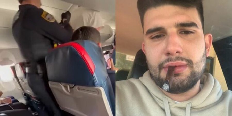 Terrorizoi pasagjer&euml;t n&euml; avion duke hapur der&euml;n e