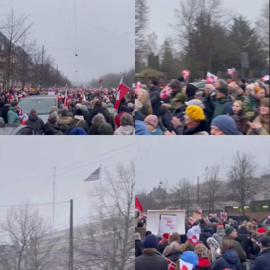 Danez&euml;t protest&euml; para ambasad&euml;s amerikane: Groenlanda nuk