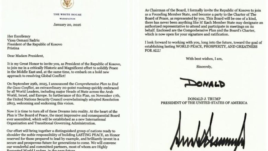 Trump ftes&euml; Osmanit n&euml; Bordin e Paqes, presidentja: Thell&euml;sisht e