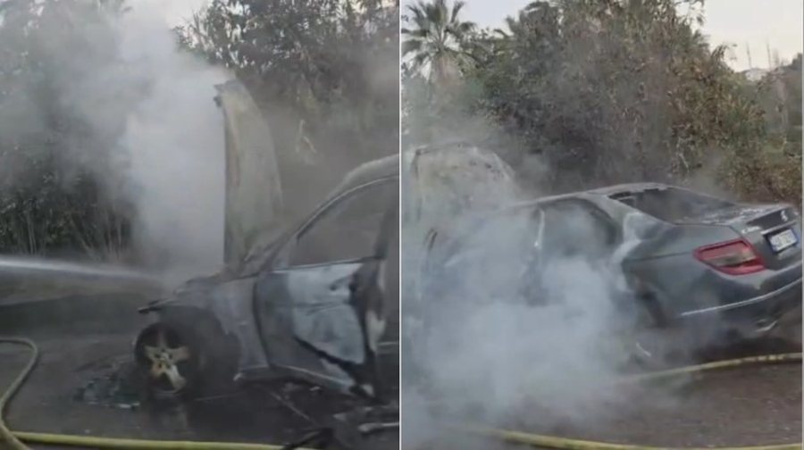 Makina merr flakë pranë zonës së “Liqenit