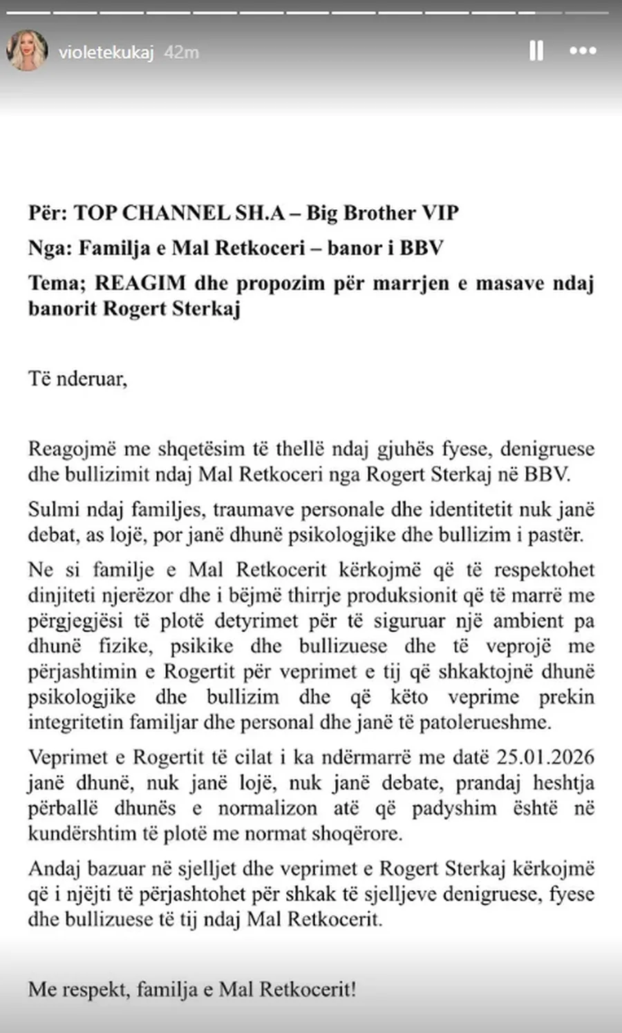 'Kush t&euml; ka l&euml;n&euml; me trauma mami apo babi', familja e